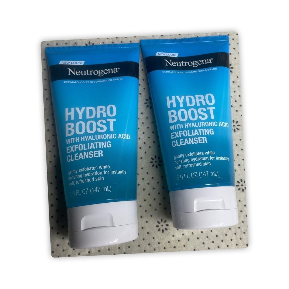 Neutrogena Hydro Boost Exfoliating Cleanser, Pack‎ Of 2